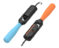 YAXO Uchwyt do Joy-Con BASEBALL SET do NS/NS2 Inferno Orange&Hydr - 1354245 - zdjęcie 2